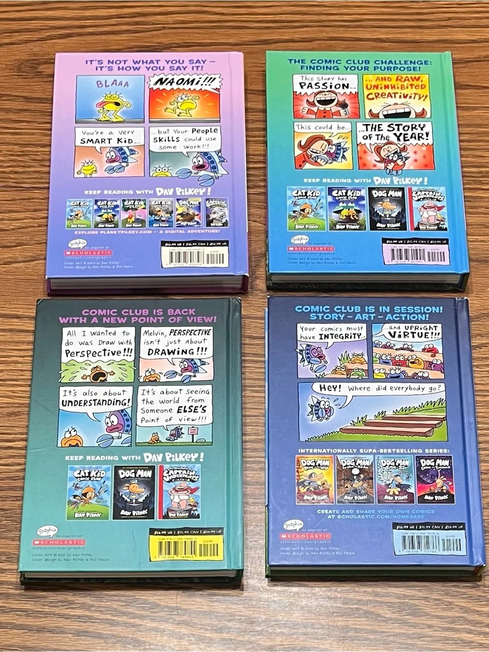 Cat Kid Comic Club Hardcover Book Set of 4